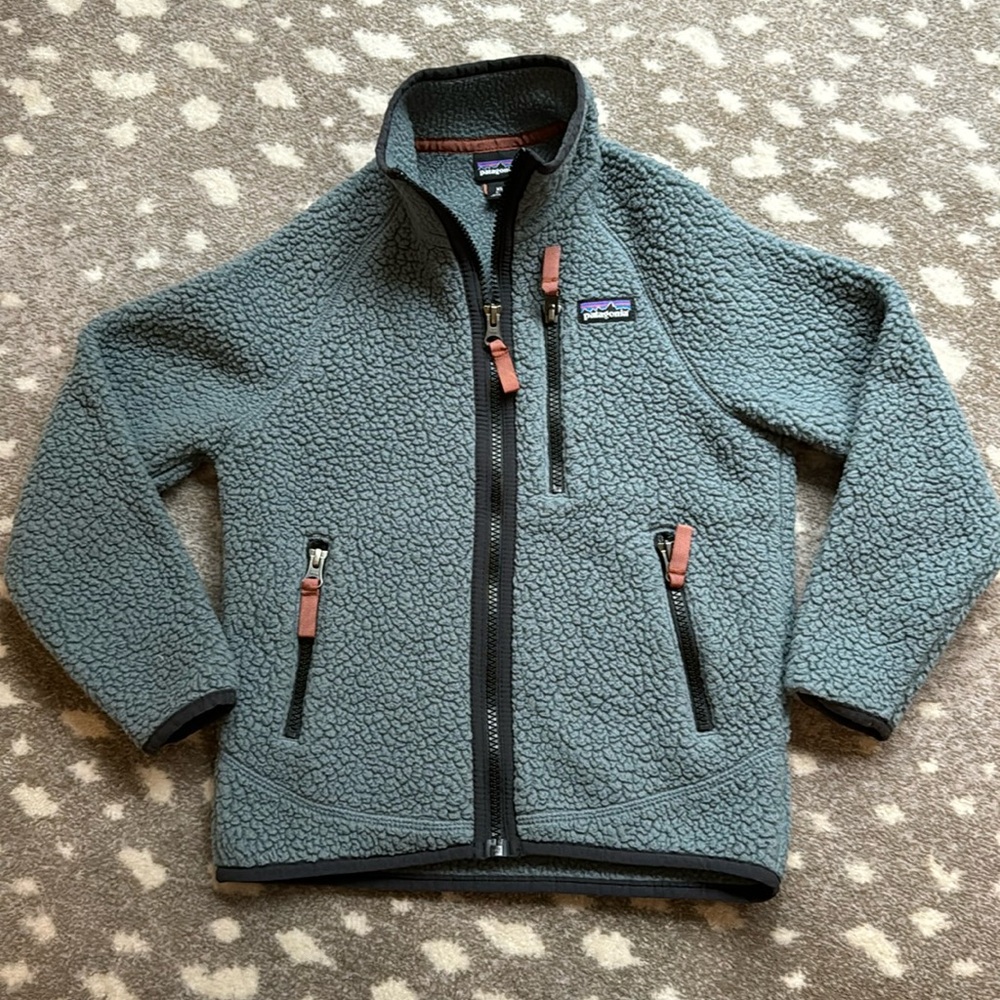 Kids Patagonia Retro Pile Fleece Full Zip Jacket XS